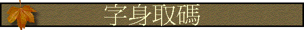 字身取碼
